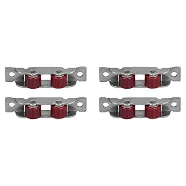 Imagem de WALFRONT Doppelrad Push Painel Com Parafusos para Facilitar a Pressão e o Trem, Acessórios de Janela de Alta Resistência para Hardware de Janela, Aço Inoxidável + Nylon, 4 Adequado