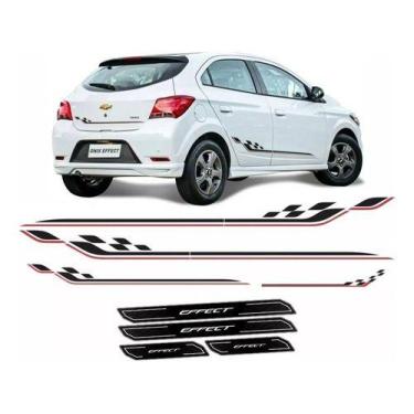 Imagem de Adesivo Faixa Traseira Onix Effect Branco 2017/2019 Soleira - SPTS