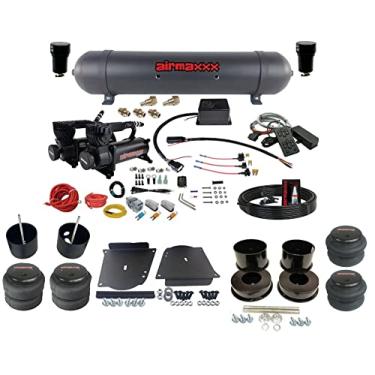 Imagem de airmaxxx Kit Black Air Ride com coletor Slam e controlador para Chevelle A-Body 1964–72