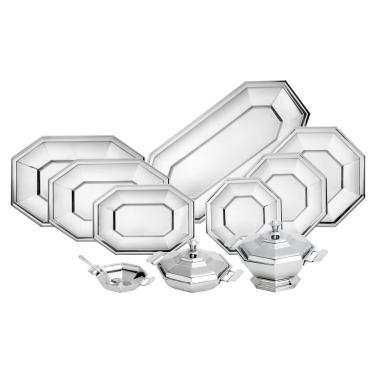 Imagem de Baixela De Prata Octogonal 11pc