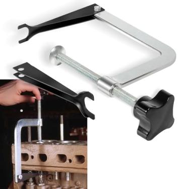 Imagem de Compressor de mola de válvula de motor pequeno 23300 de substituição para Briggs and Stratton, Clinton, Harley-Davidson e molas de 0,9 cm a 3,5 cm, com mandíbula grande 23360 incluída e mandíbula