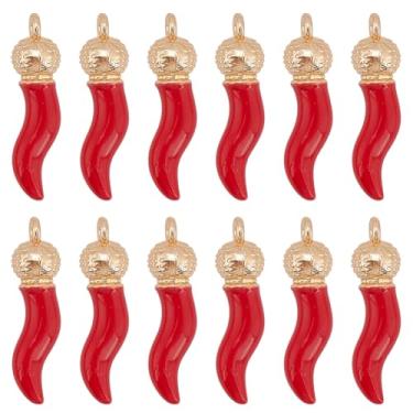 Imagem de SUNNYCLUE 1 caixa, 20 peças, berloque de pimenta vermelha, resina a granel, metal, pimenta mexicana, cinco de maio, festival, vegetais vermelhos, pingentes para fazer joias, colar, brincos, artesanato