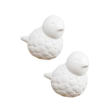 Imagem de IEUDNS 2 Peças de Tampas de Parafuso de Cerâmica para Vaso Sanitário, Fáceis de Instalar, Elegantes E Decorativas em Formato de Pássaro