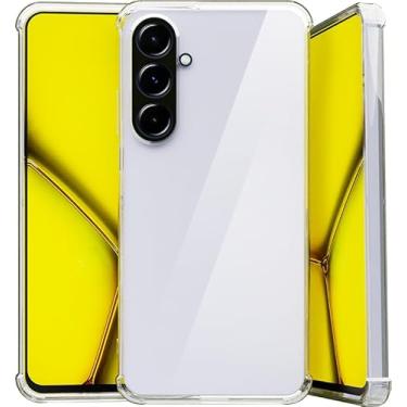 Imagem de Capa Protetora Compatível_Samsung Galaxy A56 TPU Flexível Transparente com Proteção para Câmera