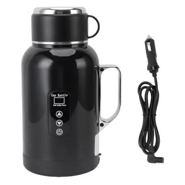 Imagem de Pssopp Chaleira de Viagem Elétrica, Caldeira de água Quente Portátil de 1300 Ml Com Cigarro Mais Leve de Veículo para o Leite Com água Quente
