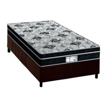Imagem de Conjunto Box Solteiro: Colchão Molas Probel Prolastic Born + Base CRC Suede Brown (88x188)