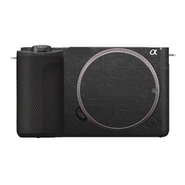 Imagem de Película de vinil antirriscos para Sony ZV-E10 II Película de desenho animado protetor corporal casaco acessórios de fotografia adesivo E10 Mark II (Circuit Black)