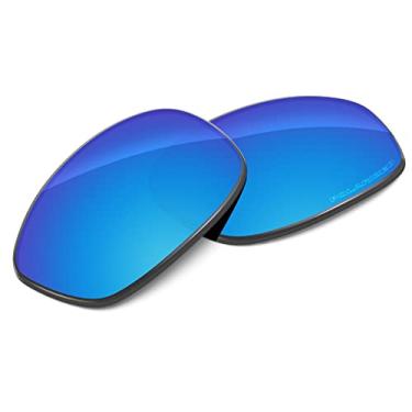 Imagem de Tintart Lentes de substituição de desempenho compatíveis com RayBan Predator 2 RB2027 62 mm polarizadas gravadas - azul celeste
