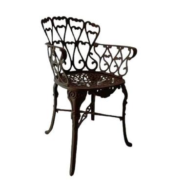 Imagem de Poltrona Viena Alumínio Fundido Jardim Pousadas Varanda - Várias Cores