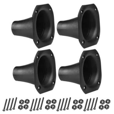 Imagem de Kit 04 Cornetas LC 02 Retangular Driver Som Com Parafusos - PERMAK