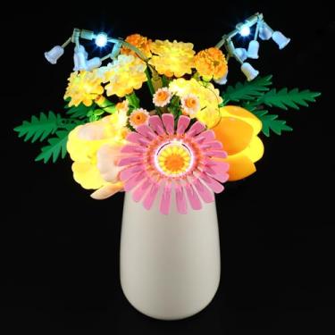 Imagem de GEAMENT LED Light Kit Compatible with Lego Petite Sunny Bouquet Building Blocks Model - Lighting Set for Botanical Collection 10347 (Model Set Not Included)