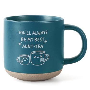 Imagem de FreeJac Presentes de aniversário para mulheres esposa mãe filha irmã tia caneca de mármore cerâmica - Auntie My Favorite Aunt-Tea Caneca fabulosa presente 362 g