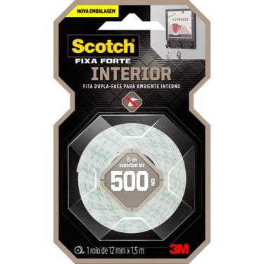 Imagem de Fita Dupla Face Scotch Fixa Forte Espuma 12mm x 1,5 Metro - HB00475017