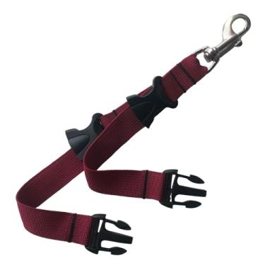 Imagem de Colaxi Correia de retenção para nadadeiras de mergulho Correia de retenção para snorkel de reposição para equipamentos Fivela de liberação rápida para, Vermelho