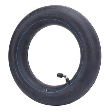 Imagem de Diydeg Câmara de ar de 10x2,50 de 10 polegadas, câmara de ar de borracha à prova de rasgos para pneus de scooter com boca dobrada em 90 graus, câmare de ar de scooter elétrica