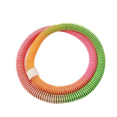 Imagem de Dynwave Anel de exercício de fitness dobrável, leve, versátil, ajustável, círculo de barriga com peso para ioga, viagem, mulheres, cintura, pilates