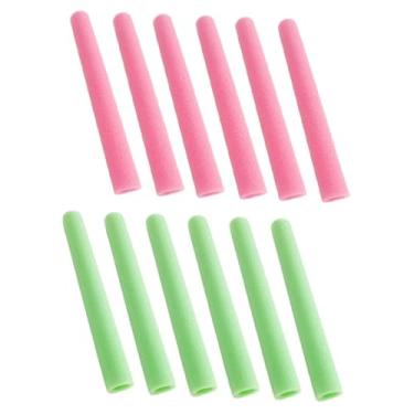 Imagem de IEUDNS 12x Protetores de Poste de Espuma para Trampolim Anticolisão 16 Polegadas Substituição para Acessórios de Trampolim Infantil, Rosa e Verde