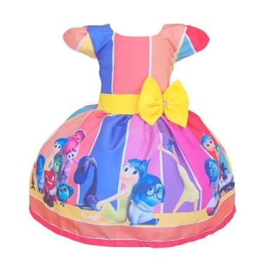 Imagem de Vestido Divertidamente Luxo Infantil Festa - Genérica, 1