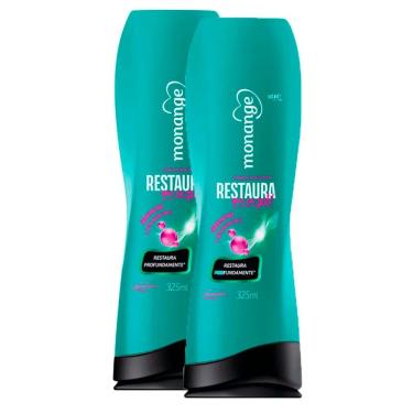 Imagem de Kit 2 Condicionador Monange Restaura Que Eu Gosto 325ml