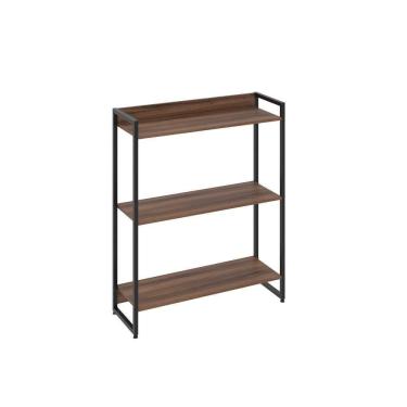 Imagem de Estante Dynamica 80x30x104cm C/03 Prateleiras Nogal / Nogal /