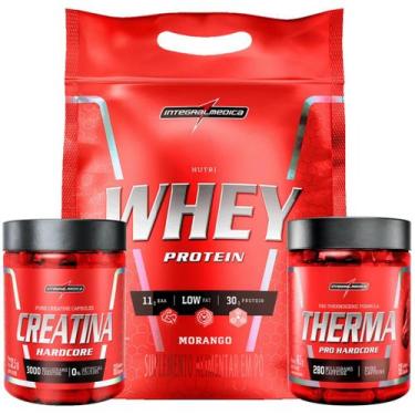 Imagem de Nutri Whey 907g + Creatina Caps + Therma Pro 60 Caps Integral - Integr