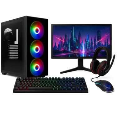 Imagem de PC Gamer Completo MRPC Intel i7 3ª Geração 16GB RAM SSD 480GB RX550 4GB Monitor 19”