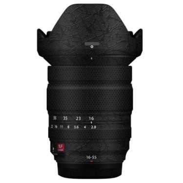 Imagem de XF 16-55 II Anti-riscos para lente de câmera película adesiva adesiva para Fujifilm XF 16-55 mm F2.8 II película protetora decalques de vinil (plash ultra preto)