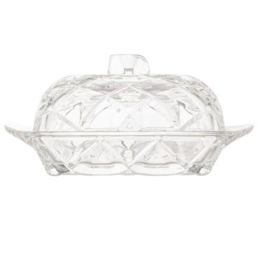 Imagem de Manteigueira de Cristal Tress Deli 16,9x8x10cm Lyor