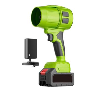 Imagem de KiBcsLic Soprador de folhas sem fio, removedor de poeira, velocidade ajustável, ferramenta de limpeza de carro, limpador para remoção de neve, limpeza de PC, Style a