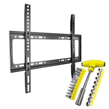 Imagem de Suporte Universal de Parede Fixo 23 a 63 Pol Tv Led Qled Com Jogo Ferr
