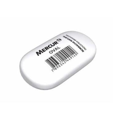 Imagem de Borracha branca oval plástica natural Mercur, 1 unidade