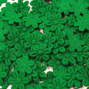 Imagem de Flor prensada  20mm (35un) - IMPORTAÇÃO, VERDE BANDEIRA