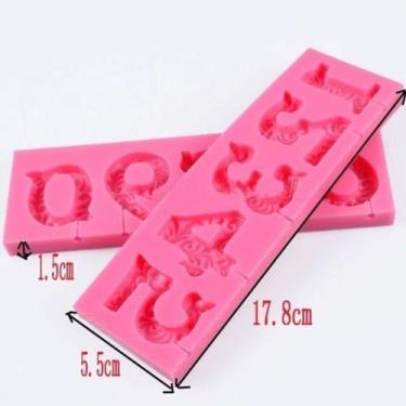 Imagem de Molde de silicone números pirulito para decorar f391 - CM