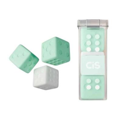 Imagem de Borracha Escolar Mini Dadinhos 3 Unidades - Cis