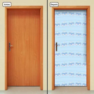 Imagem de Adesivo Decorativo de Porta - Carrinhos - Infantil - 2053cnpt - Allodi