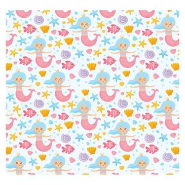 Imagem de Papel de Parede Adesivo Infantil Sereias Quarto Menina - 689pcp - Allo