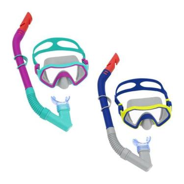 Imagem de Kit Snorkel + Máscara Juvenil Crusader Duas Cores Sortidas Bestway 240