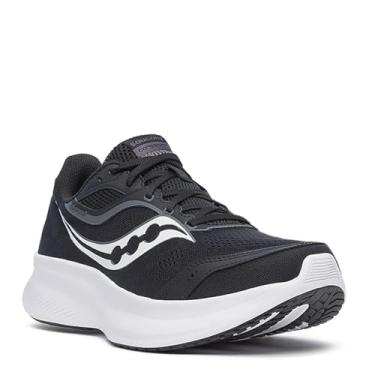 Imagem de Saucony Tênis feminino Cohesion 18, Preto/branco, 10 Wide