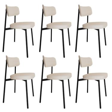 Imagem de Cadeira Alloa Fixa Com 4 Pés 50 X 44,7 X 83,8 Cm Com 6 Un. Corriente Palha Corriente Palha