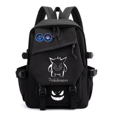 Imagem de Mochila Sanmu Ghost Fashion com estampa digital em couro PU