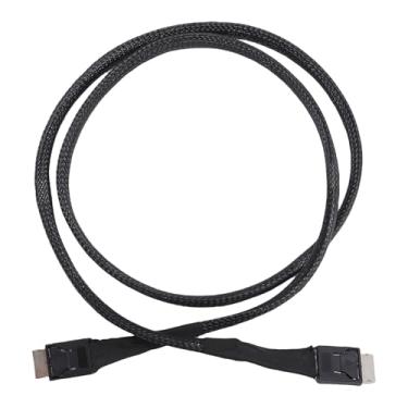 Imagem de Yunir SFF-8611 4i para SFF-8611 4i Cabo, SFF-8611 para SFF-8611 Macho Cabo Plano, para EGPU,Docks, Servidores, Com Canais PCIe Gen4 X4 até 64 Gpbs,100cm/39.3in