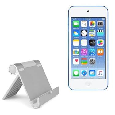 Imagem de Suporte e suporte BoxWave compatível com Apple iPod Touch (6ª geração 2015) – Suporte de alumínio VersaView, portátil, suporte de visualização em vários ângulos para Apple iPod Touch (6ª geração 2015)