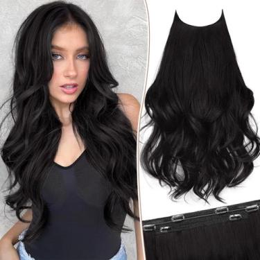 Imagem de Extensões de cabelo KookaStyle Invisible Wire Long Wavy 50cm
