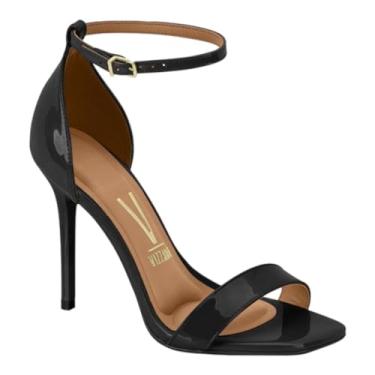 Imagem de Sandalia Feminina Vizzano 6504.100 Bico Quadrado Salto Fino Alto
