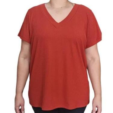 Imagem de Blusa Feminina Canelada Rodher Plus Size-Feminino