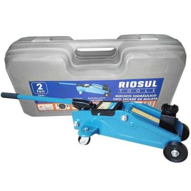 Imagem de Macaco Hidráulico Tipo Jacaré 2 Toneladas com Maleta - RIOSUL TOOLS