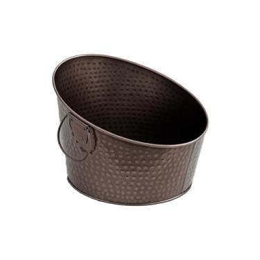 Imagem de IHI est. 1986 Balde de gelo para bebidas para coquetéis de vinho ou cerveja 50,8 cm de alumínio martelado de cobre