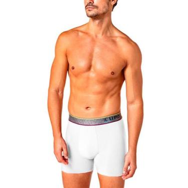 Imagem de Cueca Boxer Lupo 00784-061 Masculina Algodão Com Elastano T. P/GG, M, 