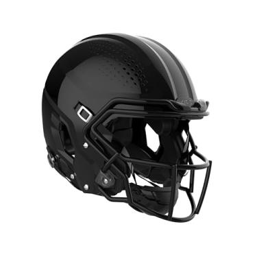 Imagem de VICIS Capacete de futebol universitário ZERO2, preto brilhante moldado, grande, máscara facial SO-212
