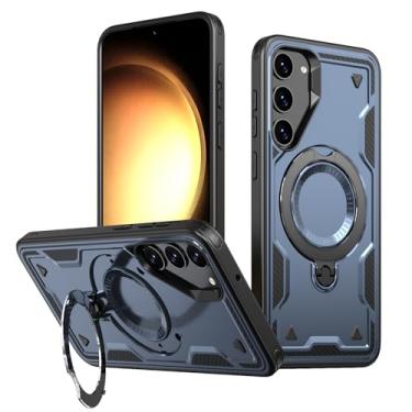 Imagem de SORAKA Capa para Samsung Galaxy S23 com suporte,compatível com MagSafe,Capa Samsung Galaxy S23 com chapa de ferro Capa resistente que absorve choques Proteção contra quedas de nível militar